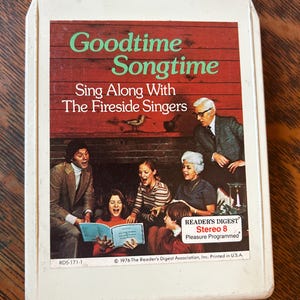 Fita Goodtime Songtime Vintage de 1976 com 8 faixas - Vendida no estado em que se encontra