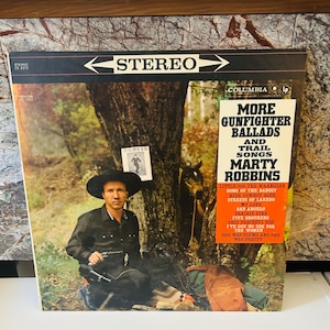 Marty Robbins 1960 LP Vinyl More Gunfighter Ballads and Trail Songs Album