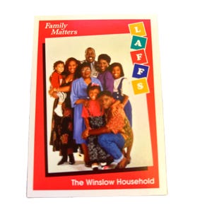 Carta coleccionable de Family Matters n.° 52 (1991) La familia Winslow