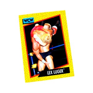 Tarjeta coleccionable de Lex Luger n.° 16 de la WCW (1991) Lucha libre