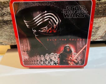 Lata de metal de Star Wars de 5,5 x 5,5 pulgadas