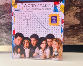 Friends Word Search with Quips & Quotes - Blue Version, 90s television show