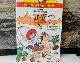 Toy Story 2 1999 Happy Meal Bag 6x11