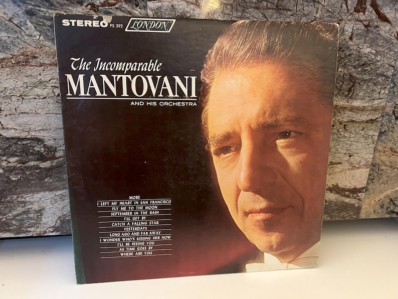 Mantovani Vinyl Record the Incomparable Mantovani and His Orchestra - Etsy