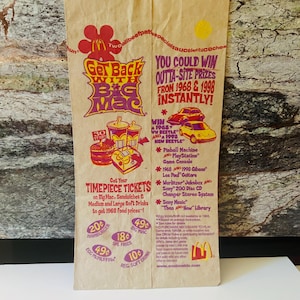 McDonalds 5x10 1999 Paper Bag
