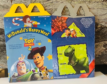 Toy Story 2 Happy Meal 1999 Box, Party Favor Box