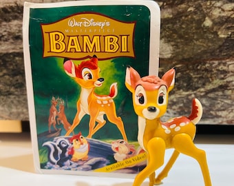 Figura de colección de Bambi, juguete de 1996 con estuche
