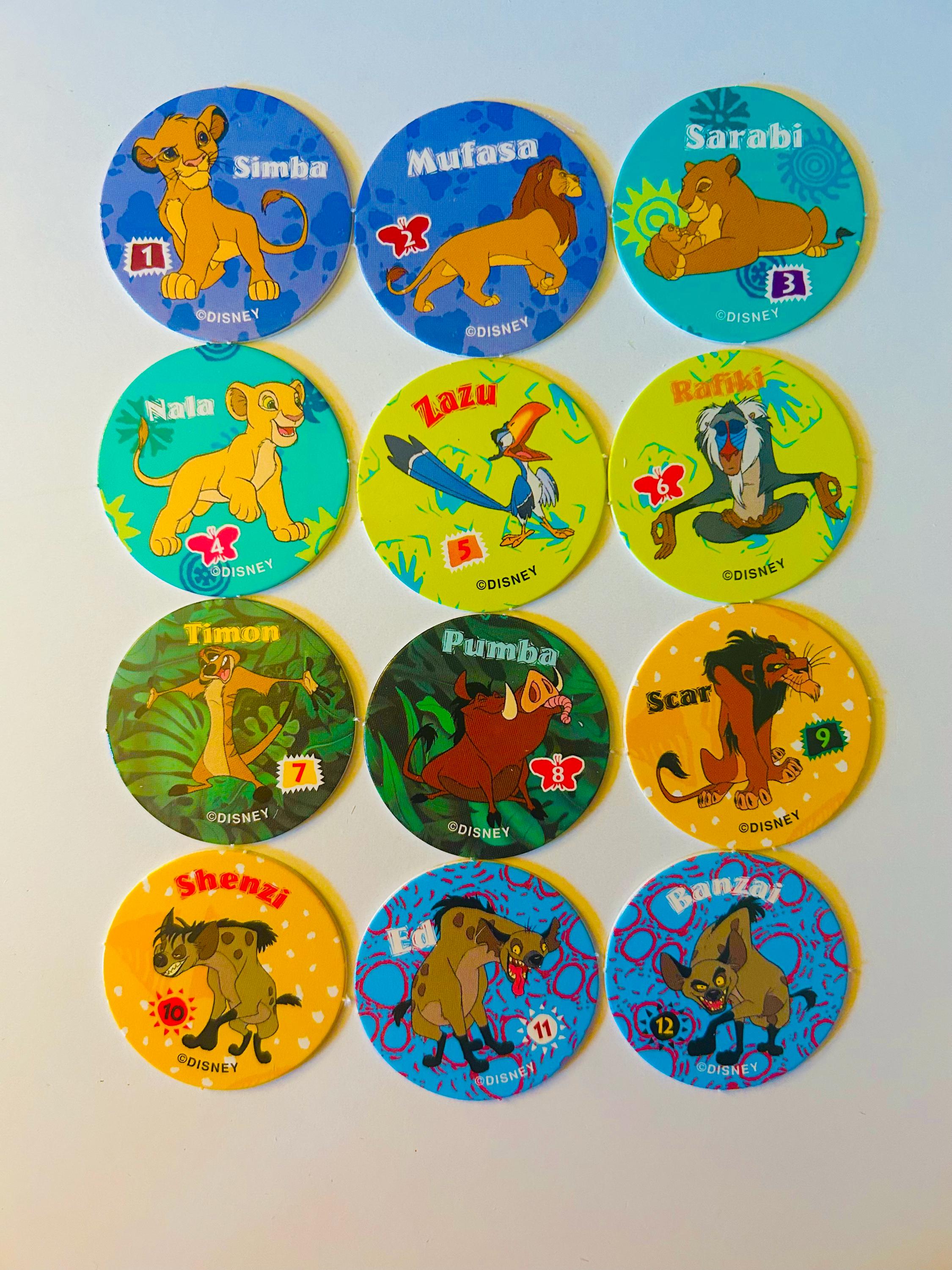 ストリートアート  ポケ●ンパロディ Lion Gones Lion King Themed 90s Pogs - Choose a POG - Etsy