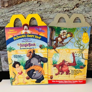 Jungle Book Happy Meal 1997 Box, Party Favor Box