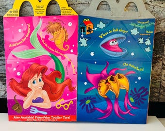 Little Mermaid Happy Meal 1997 Box, Party Favor Box