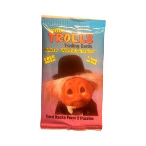 Norfin Troll Sealed Pack (1992) 7 cartas en el interior Un paquete sellado