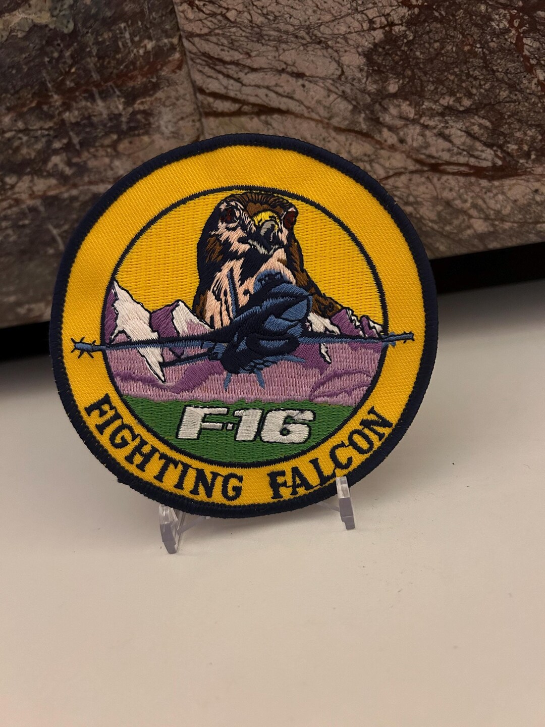 US Air Force F-16 Fighting Falcon Vintage Embroidered Patch - Etsy
