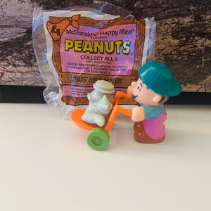 Peanuts-figuur Linus Milk Mover 1989 Happy Meal-speelgoed