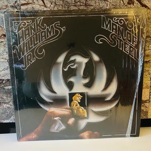 Hank Williams Jr. 1983 LP Vinyl Man of Steel Album