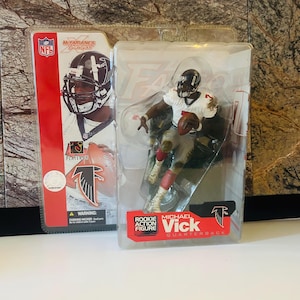 Michael Vick McFarlane 2002 Series 4 Collectible Figure Atlanta Falcons, White Jersey