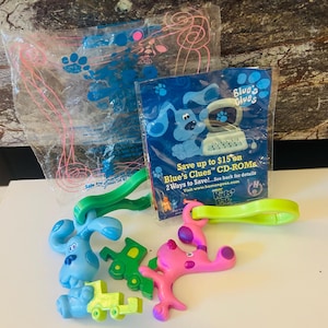 Friendship Keychains Blues Clues 1999 Subway Happy Meal Toy
