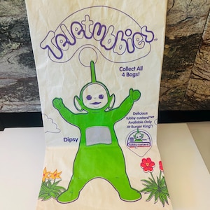 Teletubbies 1999 Dipsy Happy Meal Bag