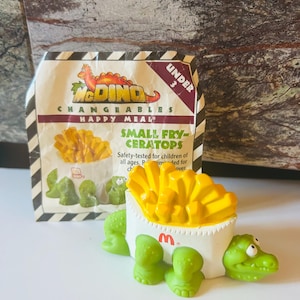 McDino Small Fry Ceratops Changeables 1990 Happy Meal Toy