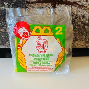 Huckle Cat and School 1995 Toy from the Busy World of Richard Scarry Cartoon#2 New in Bag