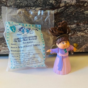 Cabbage Patch Mimi Kristina 1994 Toy Doll, Happy Meal Toy, Cake topper, Party favor, keepsake