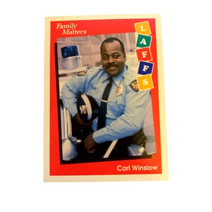 Carta coleccionable de Family Matters n.° 34 (1991) de Carl Winslow