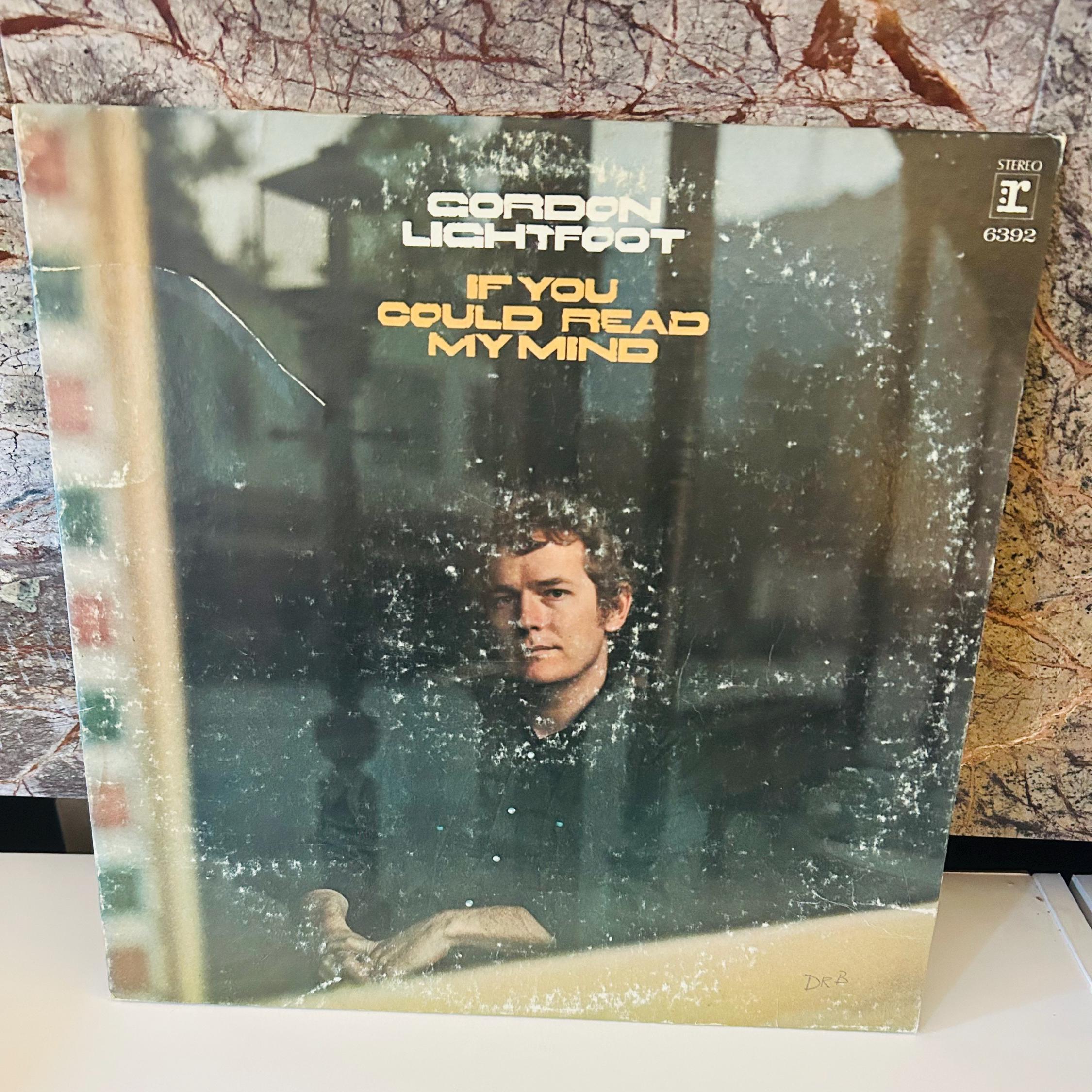 Gordon Lightfoot 1970 LP Vinyl If You Could Read My Mind Album