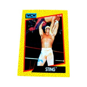 Tarjeta coleccionable Sting n.° 9 WCW (1991) Lucha libre