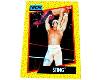 Sting Trading Card #9 WCW (1991) Wrestling