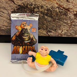 Dinosaurs Baby Sinclair Motion Toy and Trading Pack 1992