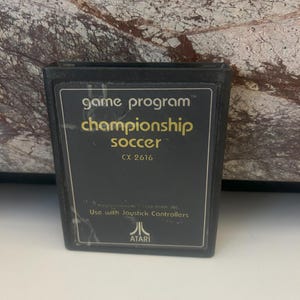 Soccer Championship Atari Game, 1980 Game Program, Sold As Is (Cartridge Only)