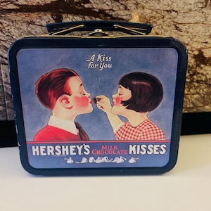 Hershey&#39;s Milk Chocolate Tin (1982) Empty Storage Container