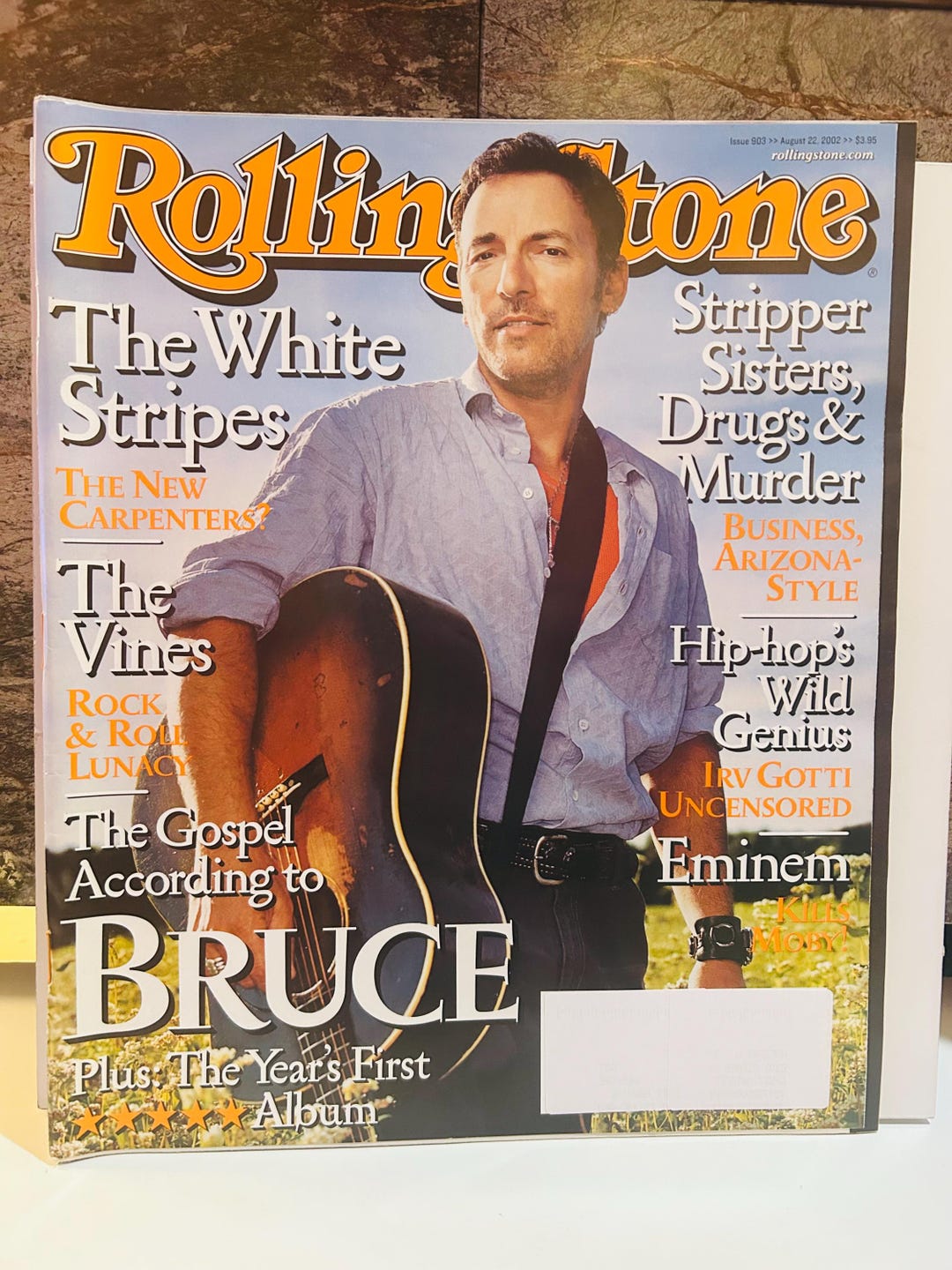 Springsteen 2006 Magazine Bruce Springsteen Rolling Stone Magazine 2002 - Etsy