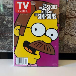 Ned Flanders The Simpsons Collector&#39;s Cover TV Guide (2000)