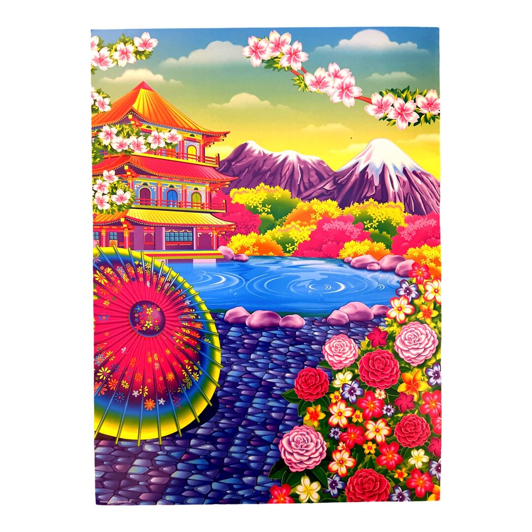 かなり希少　lisa inoue　 カラープリント写真 画廊シール付き本物 Lisa Frank Giant Coloring & Activity Book 16