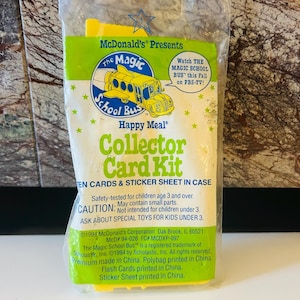Kit de cartas coleccionables de juguetes Magic School Bus 1994, nuevo en bolsa