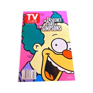 Krusty the Clown The Simpsons Collector&#39;s Cover TV Guide (2000)