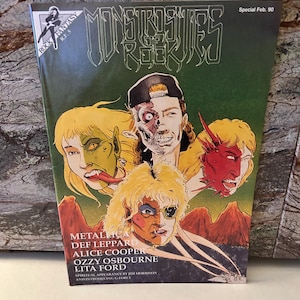 Rock n&#39; Roll Comic No. 4, 1990, Special Ozzy Obourne, Lita Ford, Metallica, Def Leppard, Alice Cooper, Jim Morrison