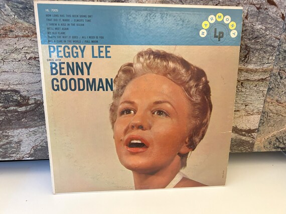 Peggy Lee Vinyl Record Sings With Benny Goodman LP Album - Etsy