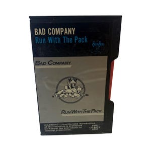 Bad Company 1976 Pink Cassette Run With the Pack