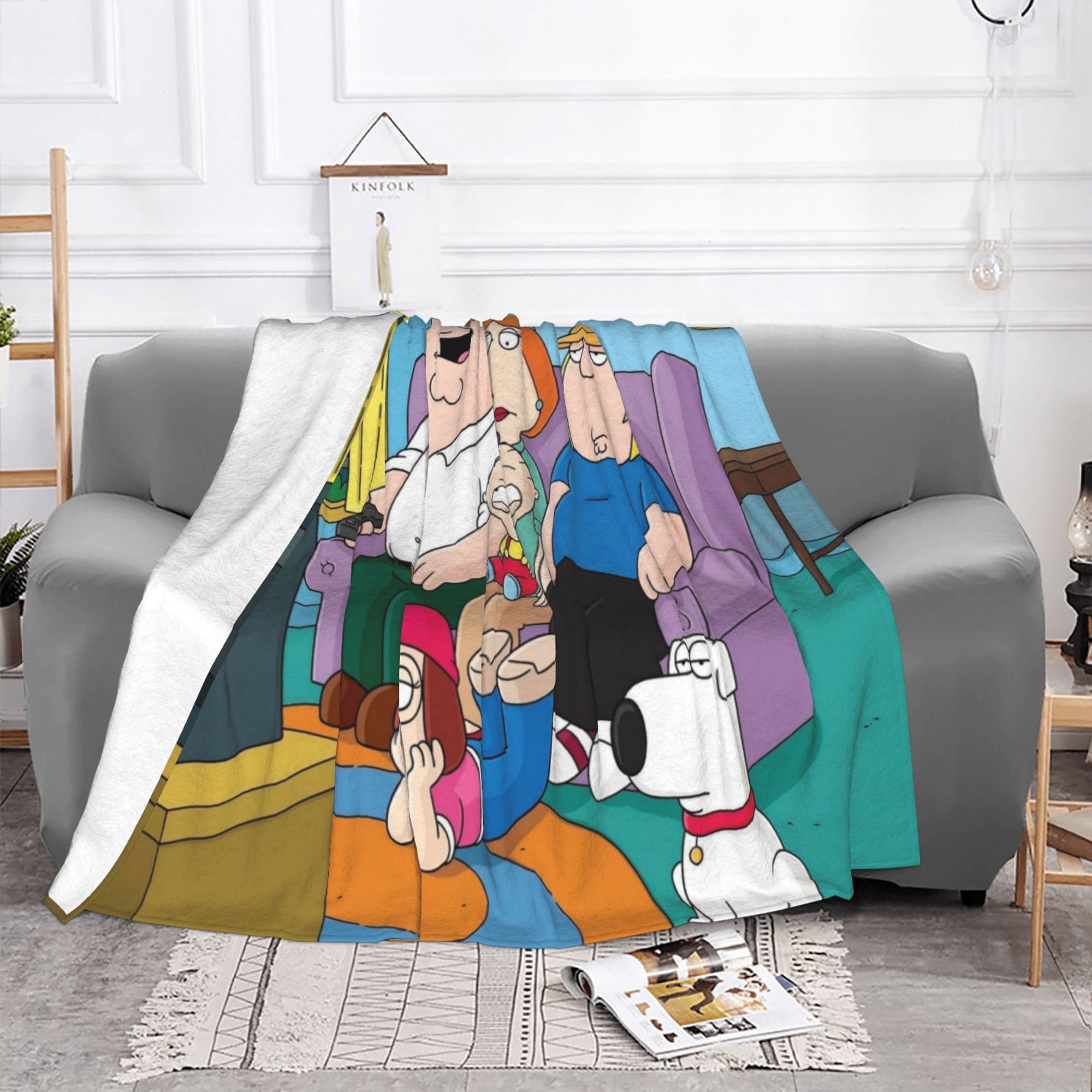 Custom Name Family Guy Blanket Personalized Blanket Soft Etsy