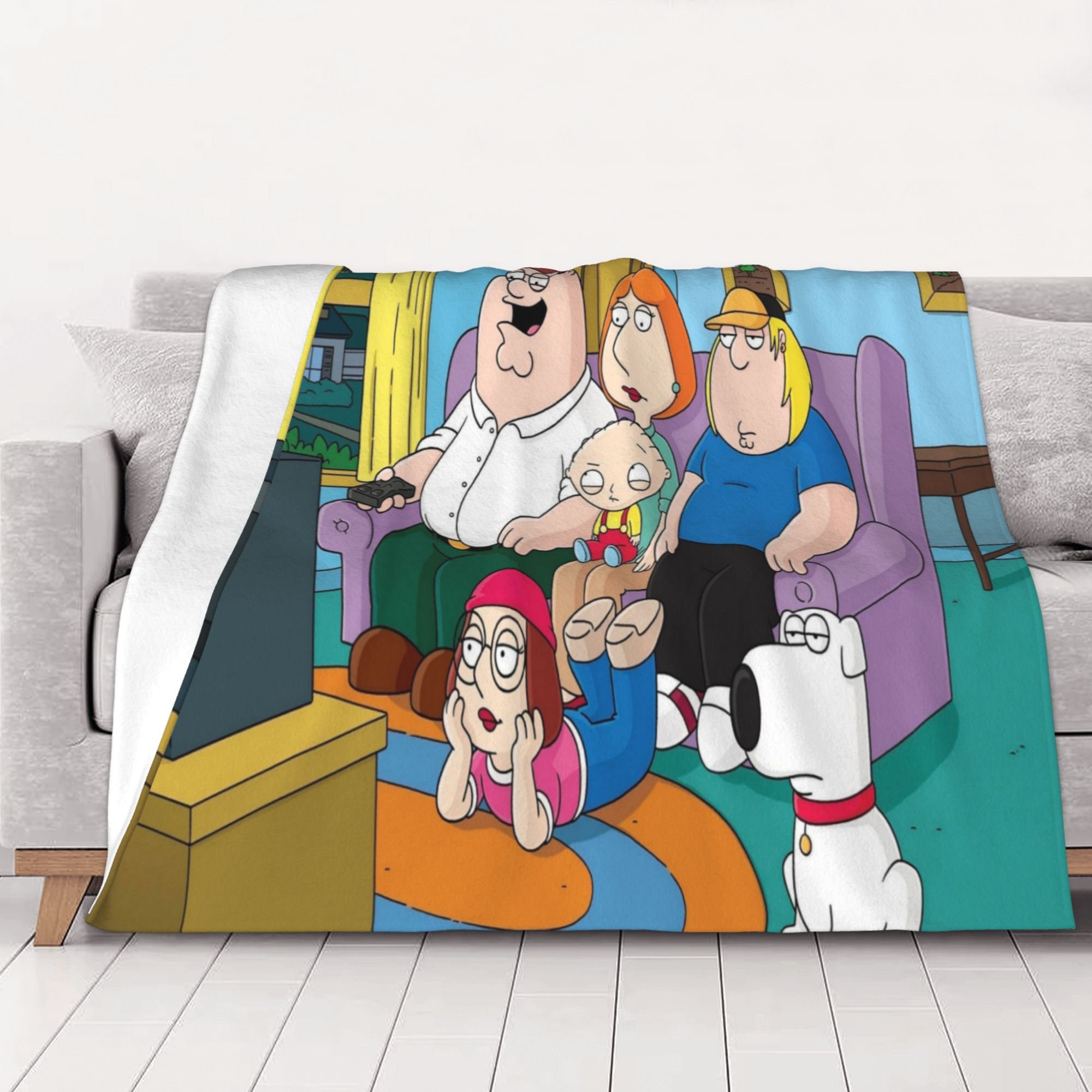 Custom Name Family Guy Blanket Personalized Blanket Soft Etsy