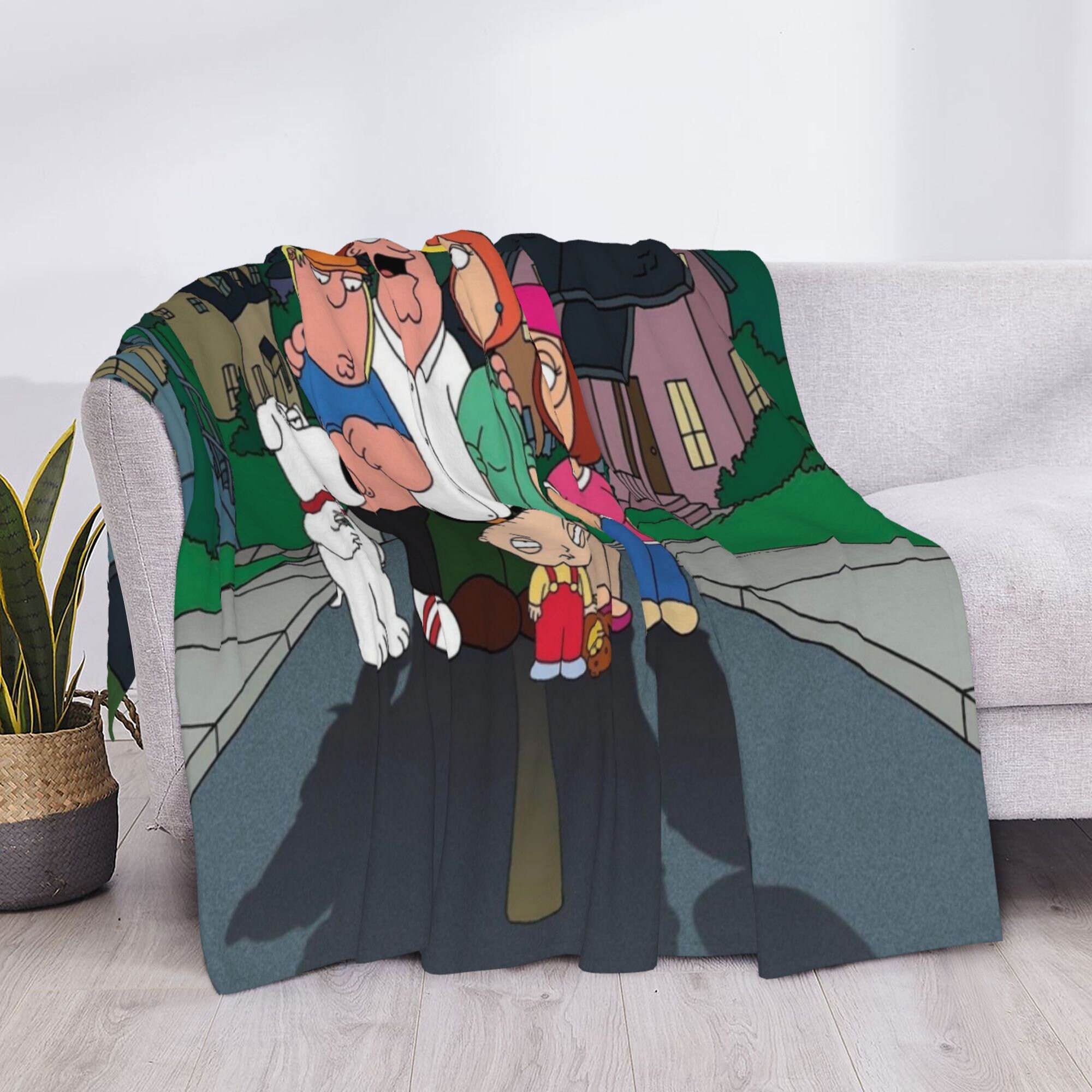 Custom Name Family Guy Blanket Personalized Blanket Soft Etsy