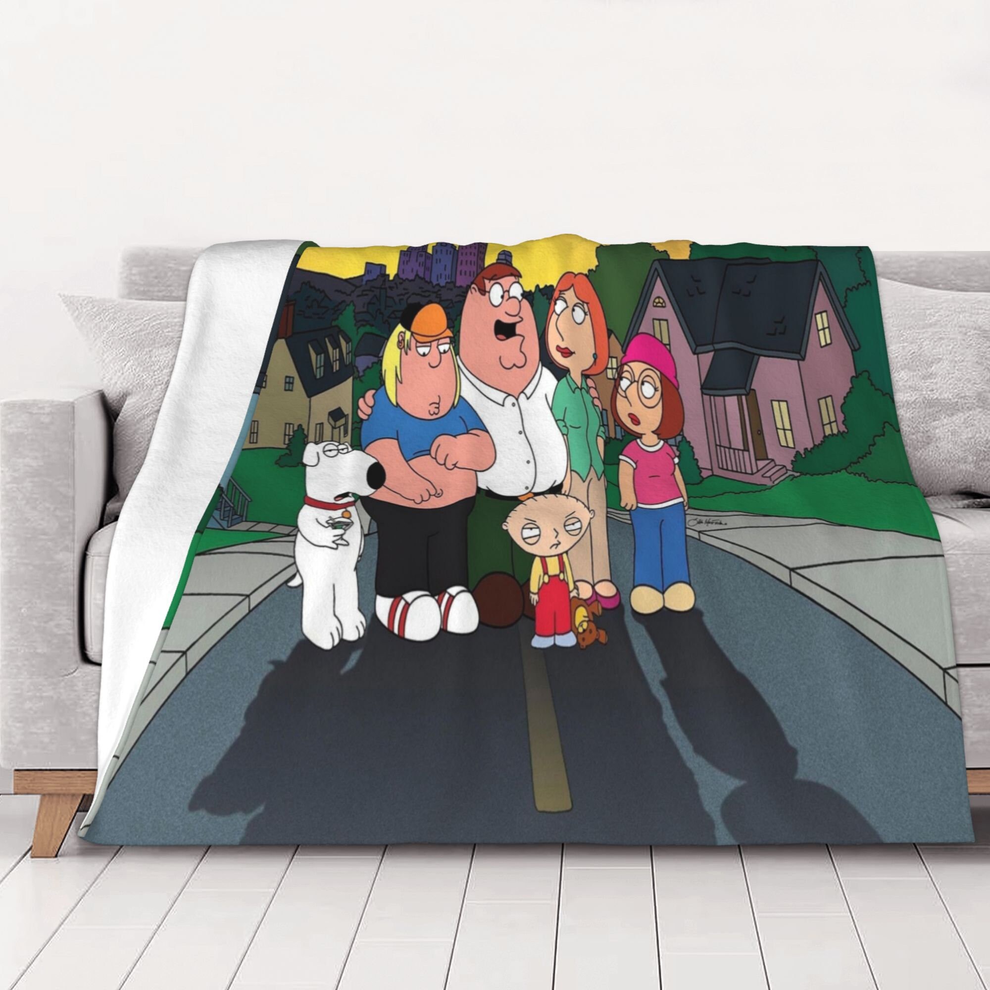 Custom Name Family Guy Blanket Personalized Blanket Soft Etsy