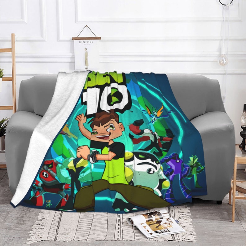 Custom Name Ben 10 Blanket Personalized Blanket Soft Flannel Etsy