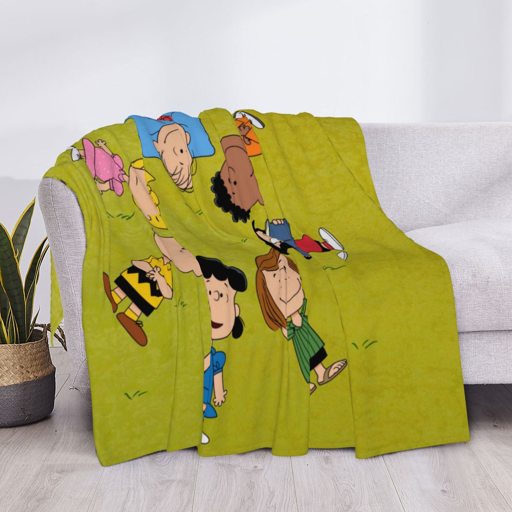 Custom Name Snoopy Blanket Personalized Blanket Soft Flannel Blanket Christmas Blanket Halloween