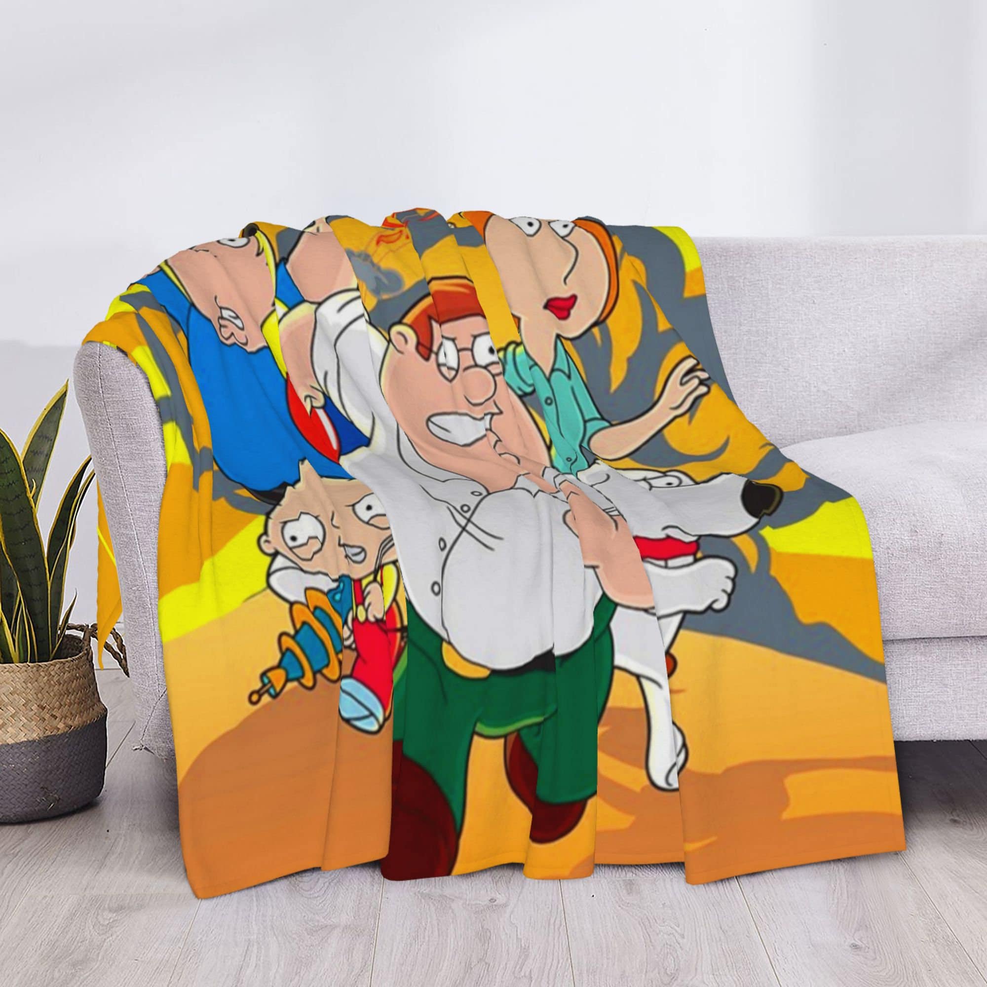 Custom Name Family Guy Blanket Personalized Blanket Soft Etsy