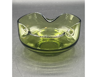 Vintage Anchor Hocking Green Glass small dip bowl