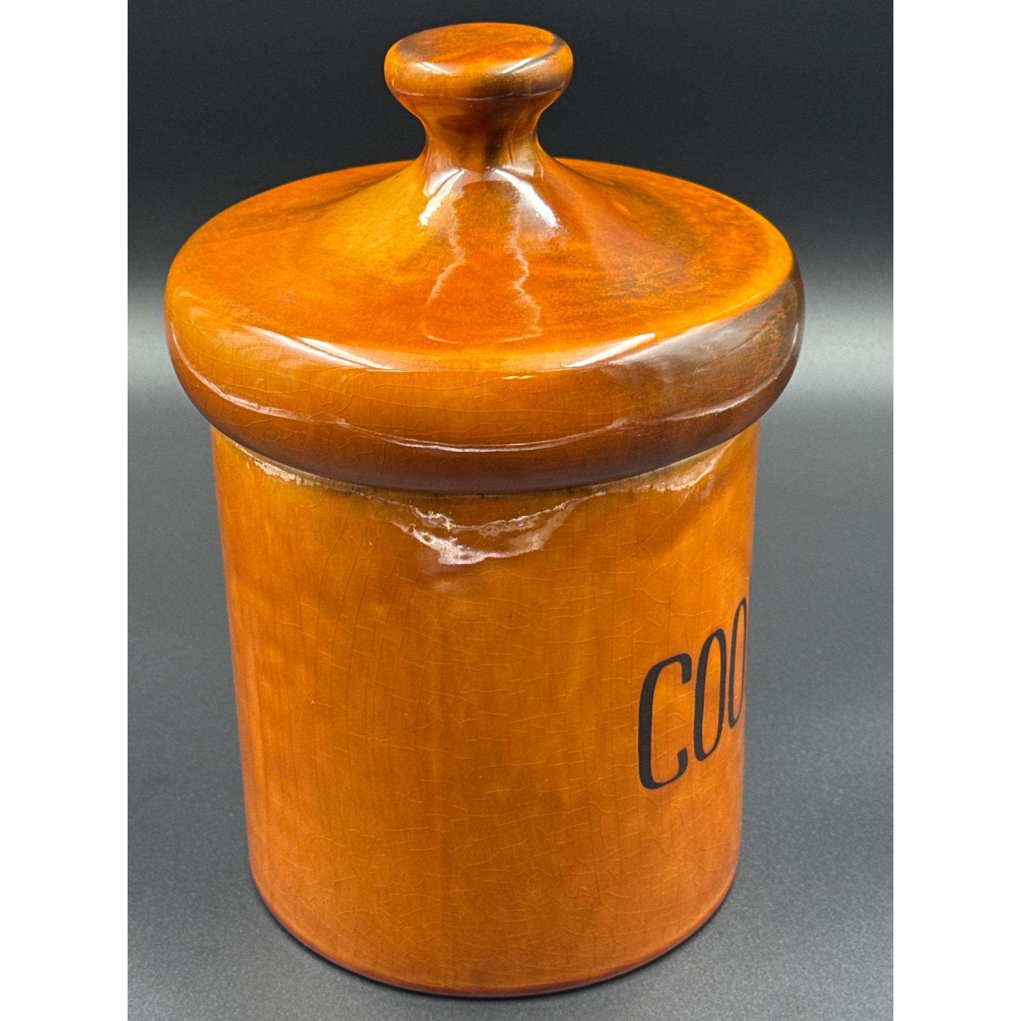 ヴィンテージ USA ホリデーデザイン ナツメグブラウン セラミック