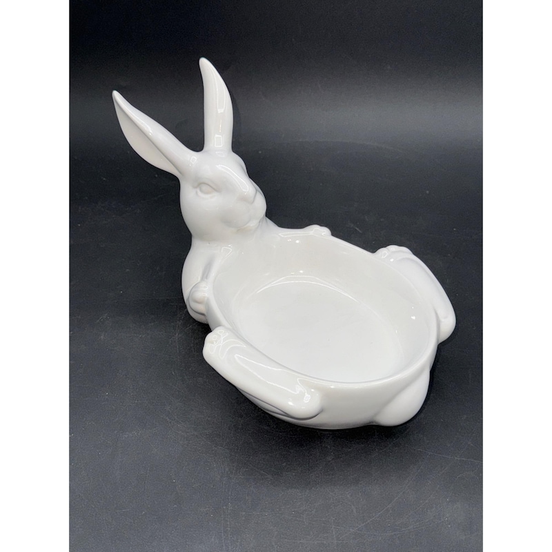 Rabbit Bowl Figurine