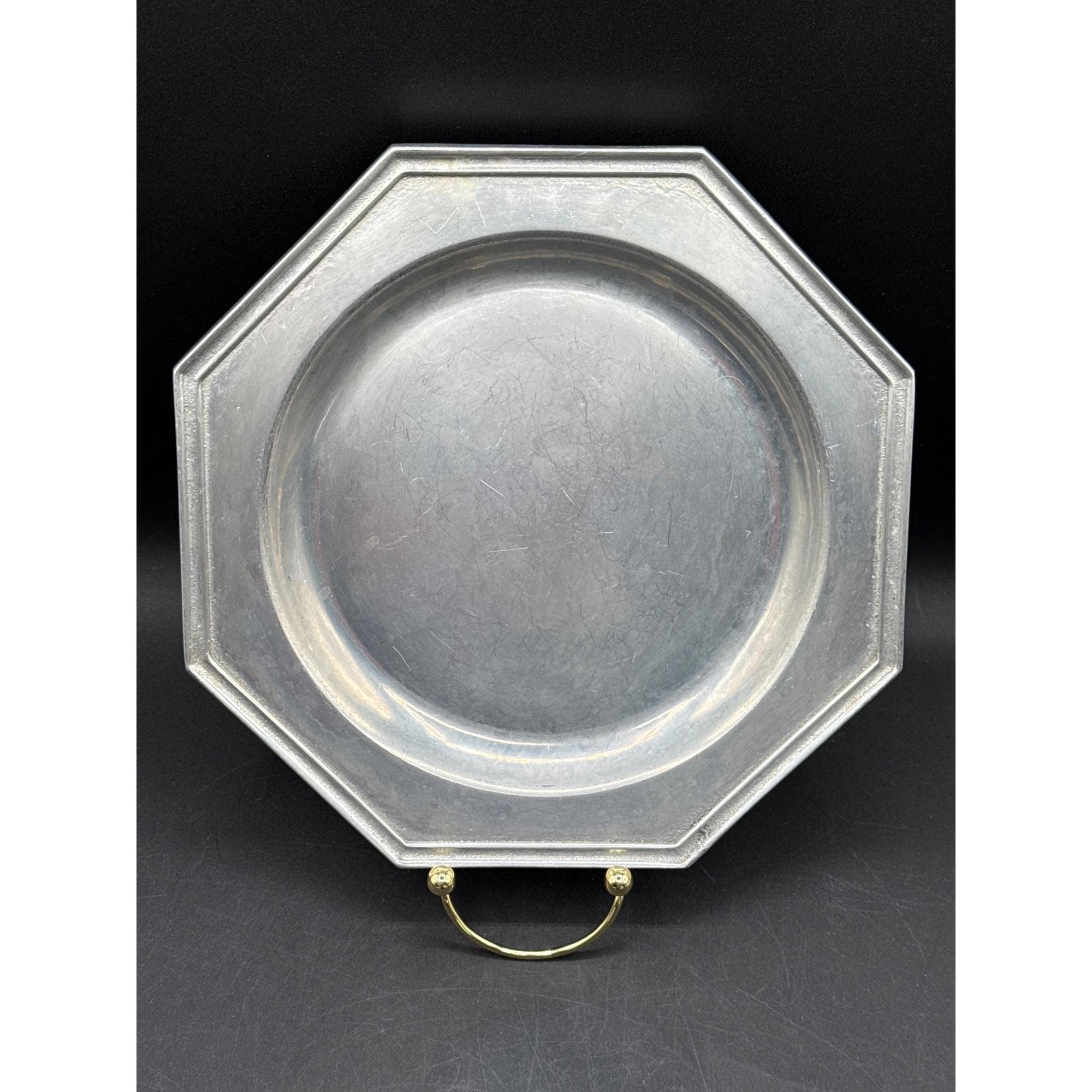 Vintage Wilton Armetale Mulberry Hill Octagonal Serving Plates Set